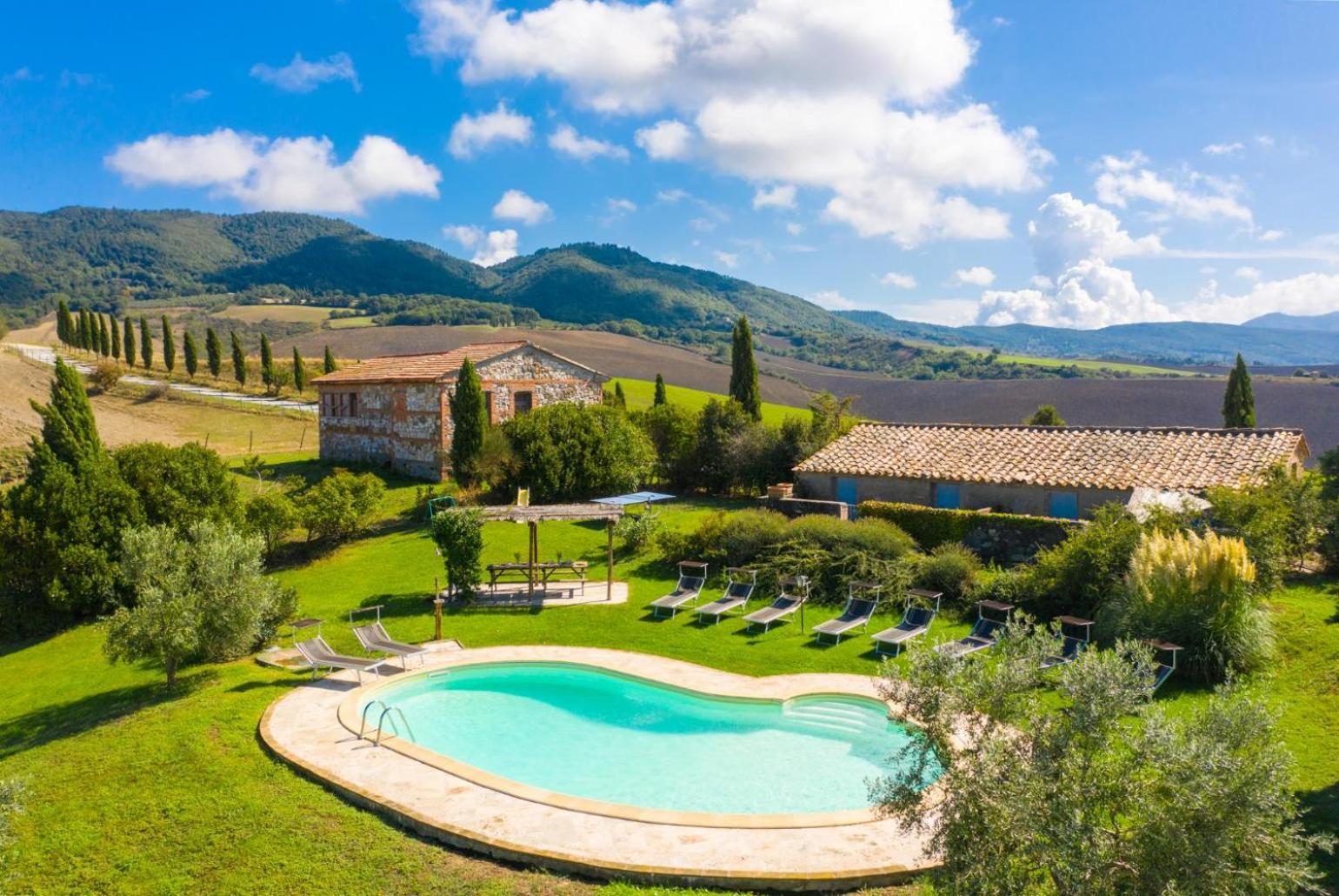 Villa Podere Belvedere Сиена Экстерьер фото